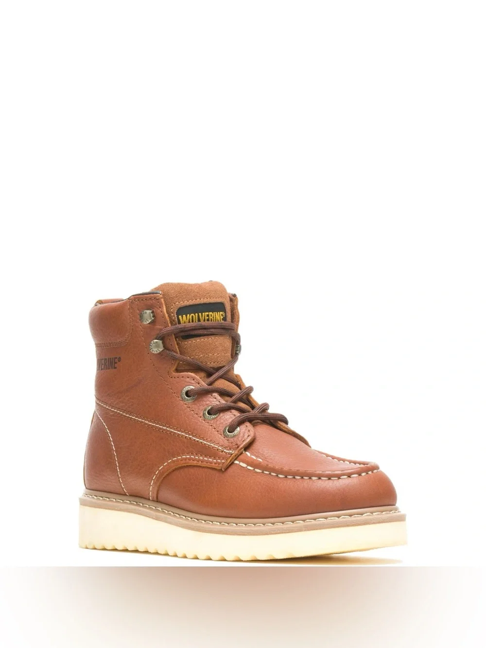 Wolverine Apprentice Wedge 6-Inch Moc-Toe Waterproof Leather Work Boots